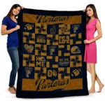 fiu panthers helmet heart blue quilt blanket best selling.webp