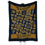 fiu panthers helmet heart blue quilt blanket best selling.webp