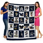 fiu panthers mickey mouse motif blue white quilt blanket best selling.webp
