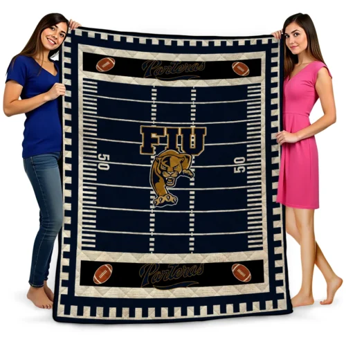 fiu panthers mickey player blue quilt blanket best selling.webp