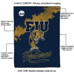 fiu panthers paint trail blue quilt blanket best selling.webp