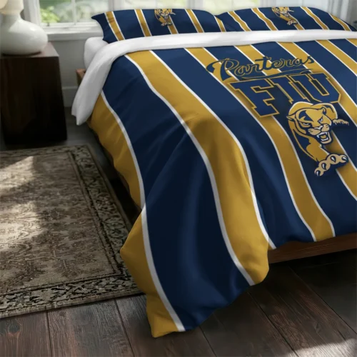 Fiu Panthers Stripe Style Bedding Set Fashion Forward