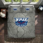 Florida Atlantic Owls Cracked Texture Bedding Set Best Selling