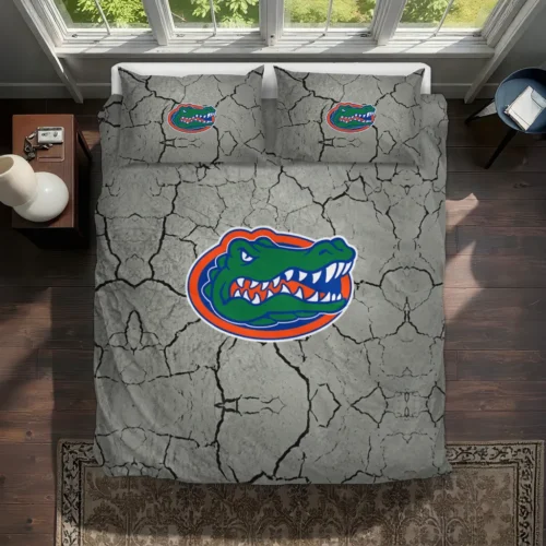 Florida Gators Cracked Texture Bedding Set Best Selling