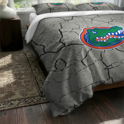 Florida Gators Cracked Texture Bedding Set Fashion Forward