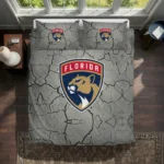 Florida Panthers Cracked Texture Bedding Set Best Selling