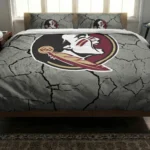 Florida State Seminoles Cracked Texture Bedding Set Best Selling