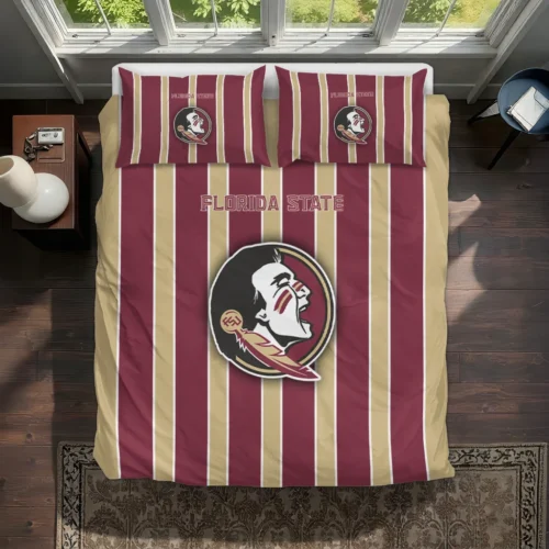 Florida State Seminoles Stripe Style Bedding Set Best Selling