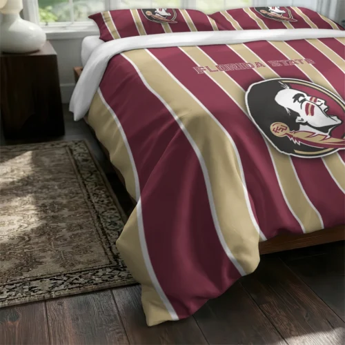 Florida State Seminoles Stripe Style Bedding Set Fashion Forward