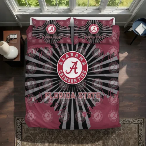 Florida State Seminoles Sunburst Splatter Bedding Set Best Selling