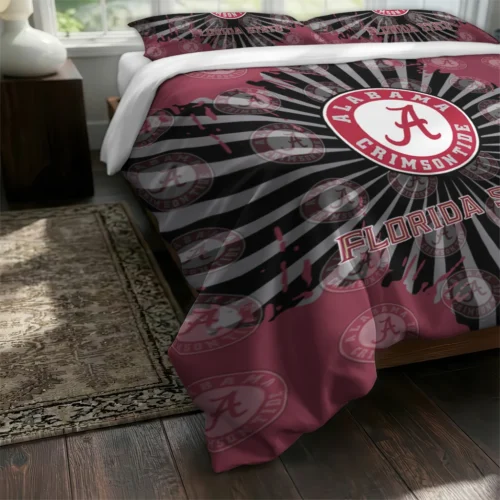 Florida State Seminoles Sunburst Splatter Bedding Set Fashion Forward