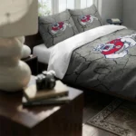 Fresno State Bulldogs Cracked Texture Bedding Set Best Selling
