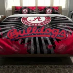 Fresno State Bulldogs Sunburst Splatter Bedding Set Best Selling