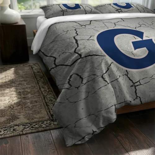 Georgetown Hoyas Cracked Texture Bedding Set Fashion Forward