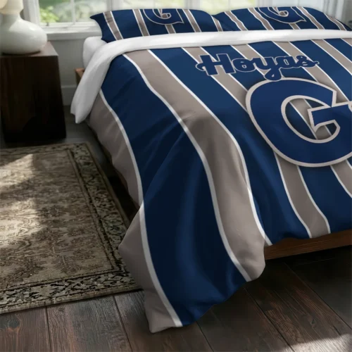 Georgetown Hoyas Stripe Style Bedding Set Fashion Forward