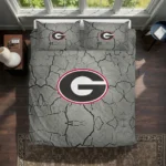Georgia Bulldogs Cracked Texture Bedding Set Best Selling