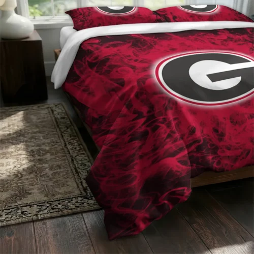 Georgia Bulldogs Red Mist Bedding Set Fashion Forward