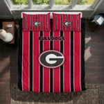 Georgia Bulldogs Stripe Style Bedding Set Best Selling