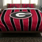 Georgia Bulldogs Stripe Style Bedding Set Best Selling