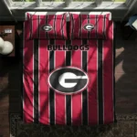 Georgia Bulldogs Stripe Style Bedding Set Best Selling