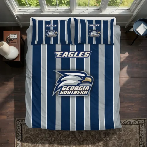 Georgia Southern Eagles Stripe Style Bedding Set Best Selling