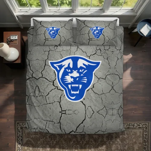 Georgia State Panthers Cracked Texture Bedding Set Best Selling