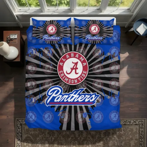 Georgia State Panthers Sunburst Splatter Bedding Set Best Selling