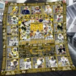 Georgia Tech Quilt Blanket 133rd Anniversary Yellow Black