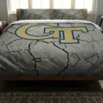 Georgia Tech Yellow Jackets Cracked Texture Bedding Set Best Selling