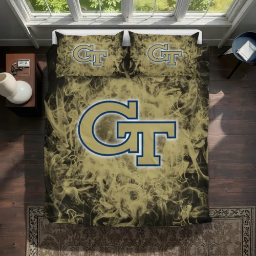 Georgia Tech Yellow Jackets Red Mist Bedding Set Best Selling