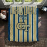 Georgia Tech Yellow Jackets Stripe Style Bedding Set Best Selling