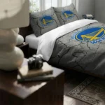 Golden State Warriors Cracked Texture Bedding Set Best Selling