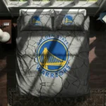 Golden State Warriors Cracked Texture Bedding Set Best Selling