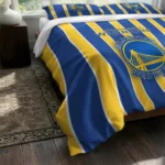 Golden State Warriors Stripe Style Bedding Set Best Selling