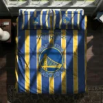 Golden State Warriors Stripe Style Bedding Set Best Selling