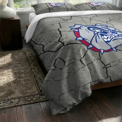 Gonzaga Bulldogs Cracked Texture Bedding Set Fashion Forward