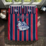 Gonzaga Bulldogs Stripe Style Bedding Set Best Selling