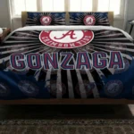 Gonzaga Bulldogs Sunburst Splatter Bedding Set Best Selling