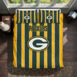 Green Bay Packers Stripe Style Bedding Set Best Selling