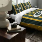 Green Bay Packers Stripe Style Bedding Set Best Selling