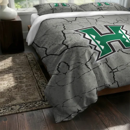 Hawaii Rainbow Warriors Cracked Texture Bedding Set Fashion Forward