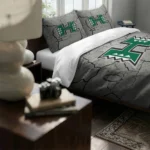 Hawaii Rainbow Warriors Cracked Texture Bedding Set Best Selling