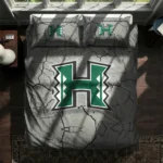 Hawaii Rainbow Warriors Cracked Texture Bedding Set Best Selling