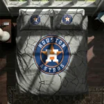 Houston Astros Cracked Texture Bedding Set Best Selling
