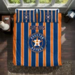 Houston Astros Stripe Style Bedding Set Best Selling