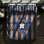 Houston Astros Stripe Style Bedding Set Best Selling