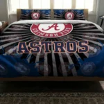 Houston Astros Sunburst Splatter Bedding Set Best Selling