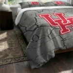 Houston Cougars Cracked Texture Bedding Set Best Selling