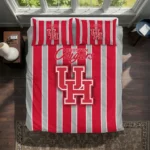 Houston Cougars Stripe Style Bedding Set Best Selling