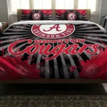 Houston Cougars Sunburst Splatter Bedding Set Best Selling